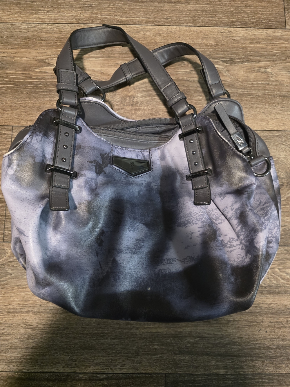 Simply Vera Vera Wang Blue-Gray Shoulder Bag